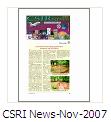 CSRI News-Nov-2007